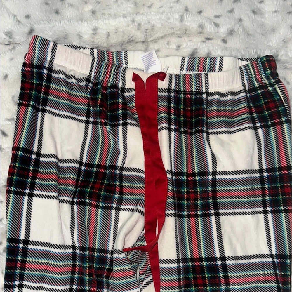Stars Above Red and White Plaid Sweatpants